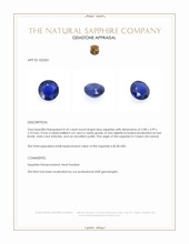0.32 Ct. Blue Sapphire from Ceylon (Sri Lanka) Appraisal