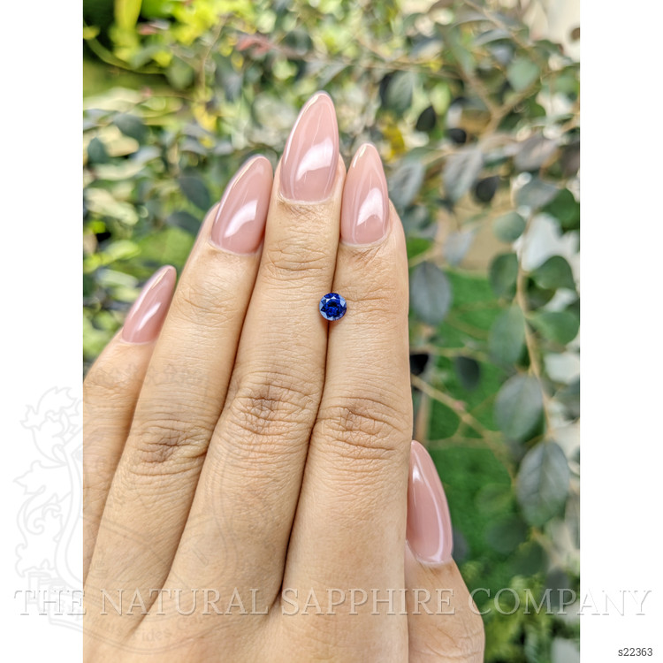 0.63 Ct. Blue Sapphire from Ceylon (Sri Lanka)