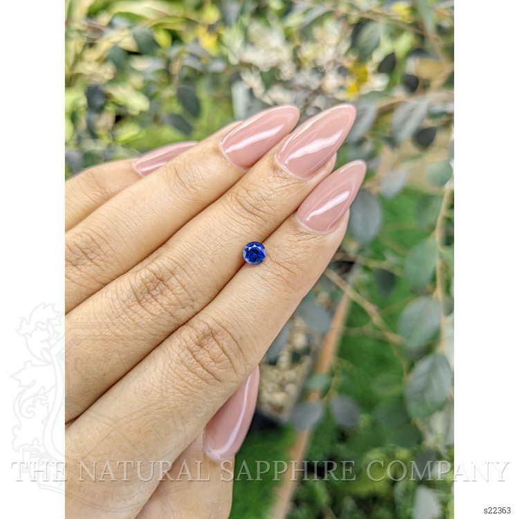 0.63 Ct. Blue Sapphire from Ceylon (Sri Lanka)