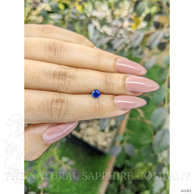 0.63 Ct. Blue Sapphire from Ceylon (Sri Lanka)