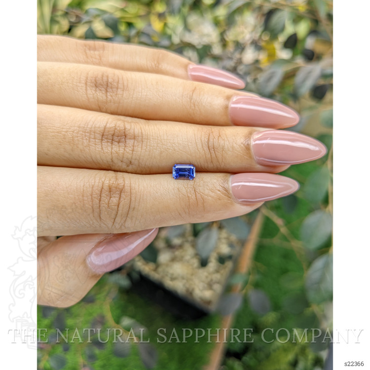 0.68 Ct. Blue Sapphire from Ceylon (Sri Lanka)