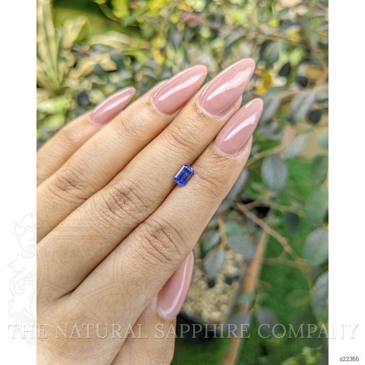 0.68 Ct. Blue Sapphire from Ceylon (Sri Lanka)