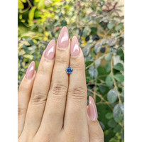 1.03 Ct. Greenish Blue Sapphire from Ceylon (Sri Lanka) Life Style