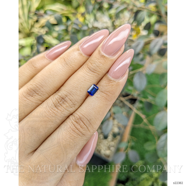 0.64 Ct. Blue Sapphire from Ceylon (Sri Lanka)