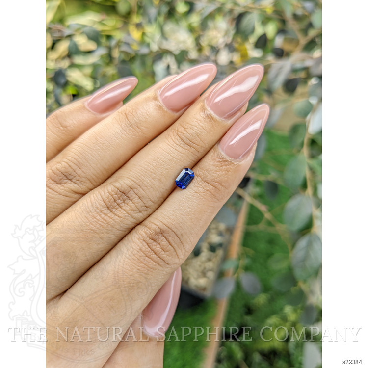 0.72 Ct. Blue Sapphire from Ceylon (Sri Lanka)