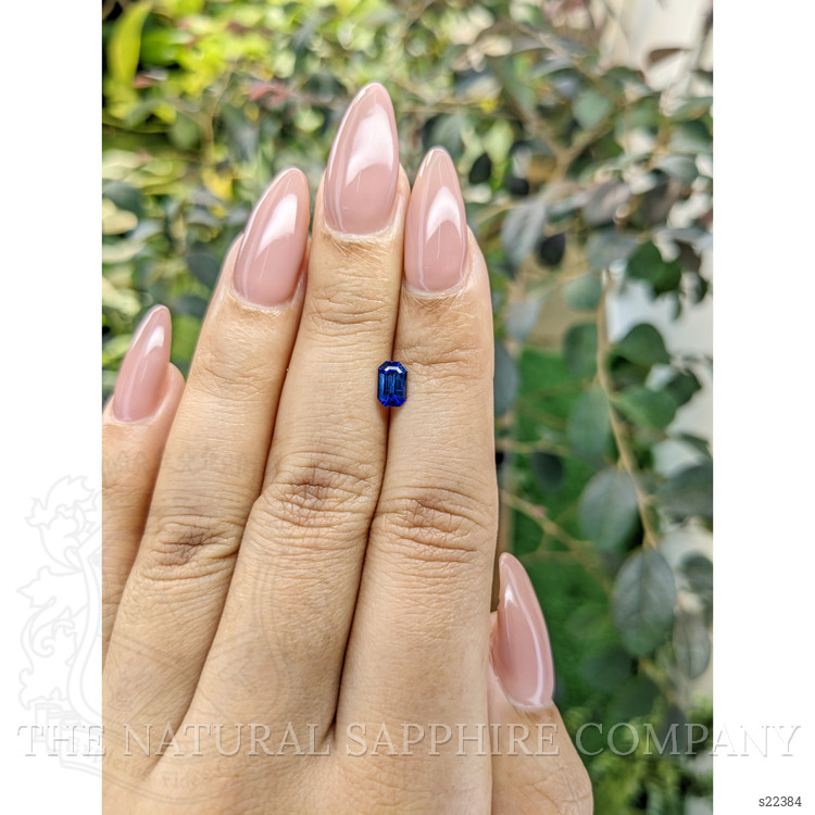 0.72 Ct. Blue Sapphire from Ceylon (Sri Lanka)