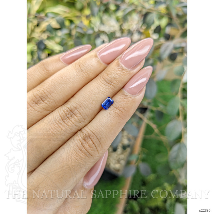 0.72 Ct. Blue Sapphire from Ceylon (Sri Lanka)