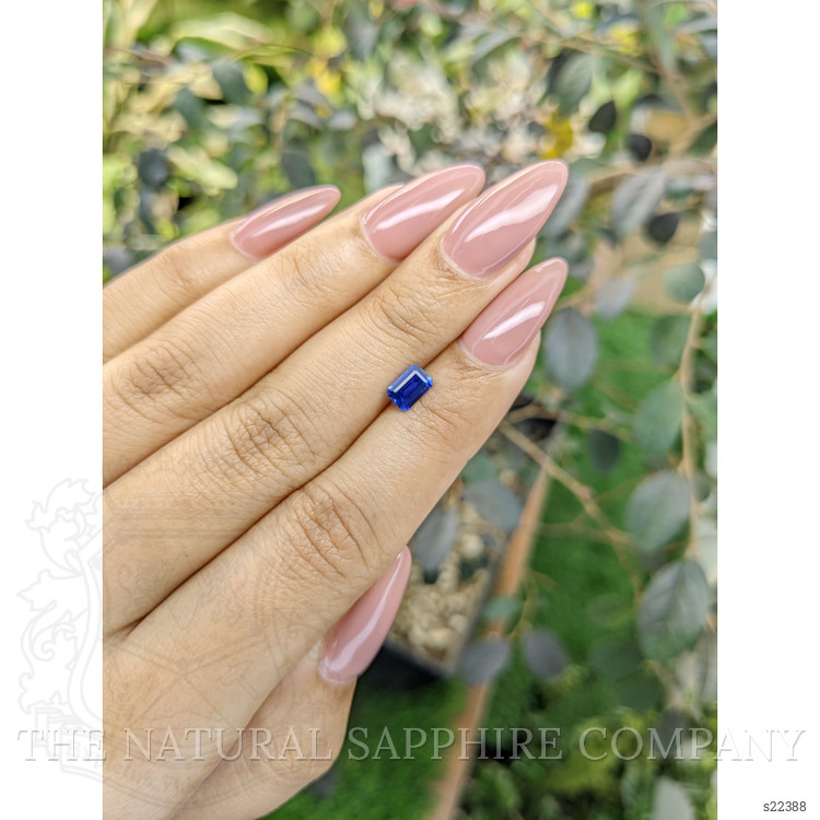 0.69 Ct. Blue Sapphire from Ceylon (Sri Lanka)