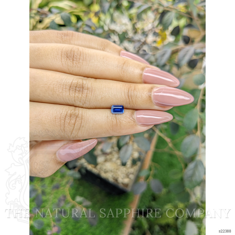 0.69 Ct. Blue Sapphire from Ceylon (Sri Lanka)