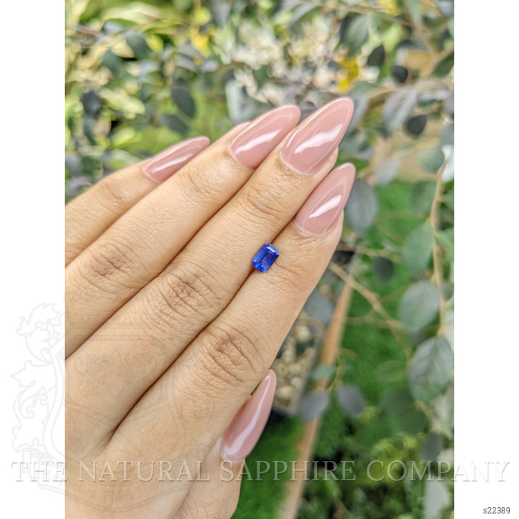 0.69 Ct. Blue Sapphire from Ceylon (Sri Lanka)