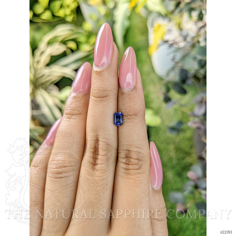 0.76 Ct. Blue Sapphire from Ceylon (Sri Lanka)