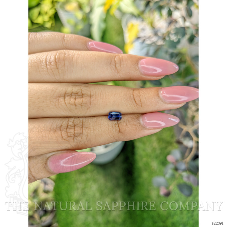 0.76 Ct. Blue Sapphire from Ceylon (Sri Lanka)