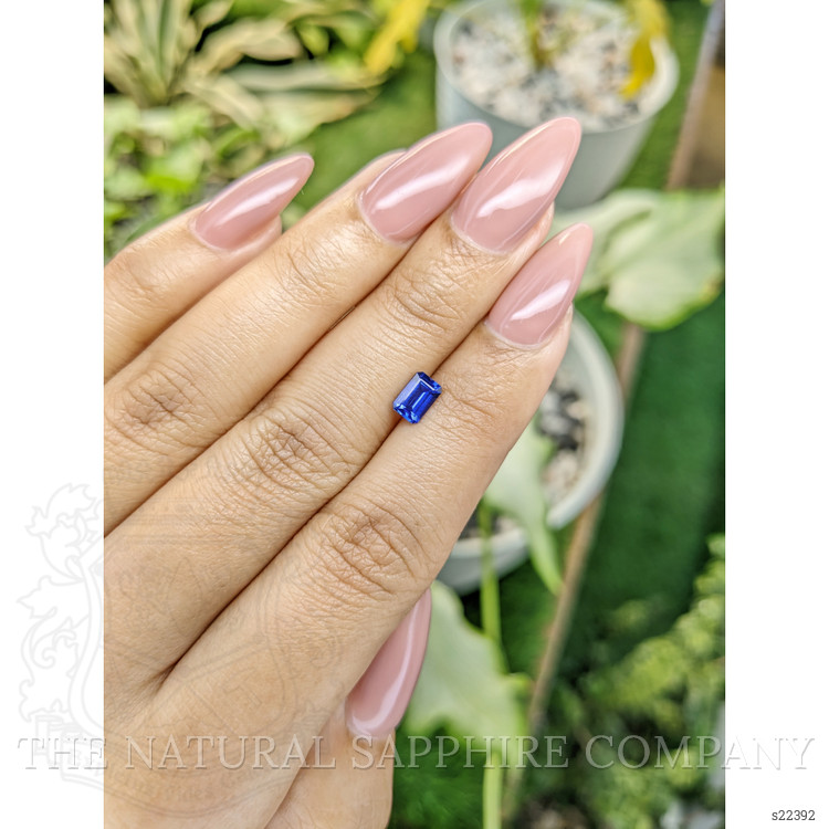 0.72 Ct. Blue Sapphire from Ceylon (Sri Lanka)