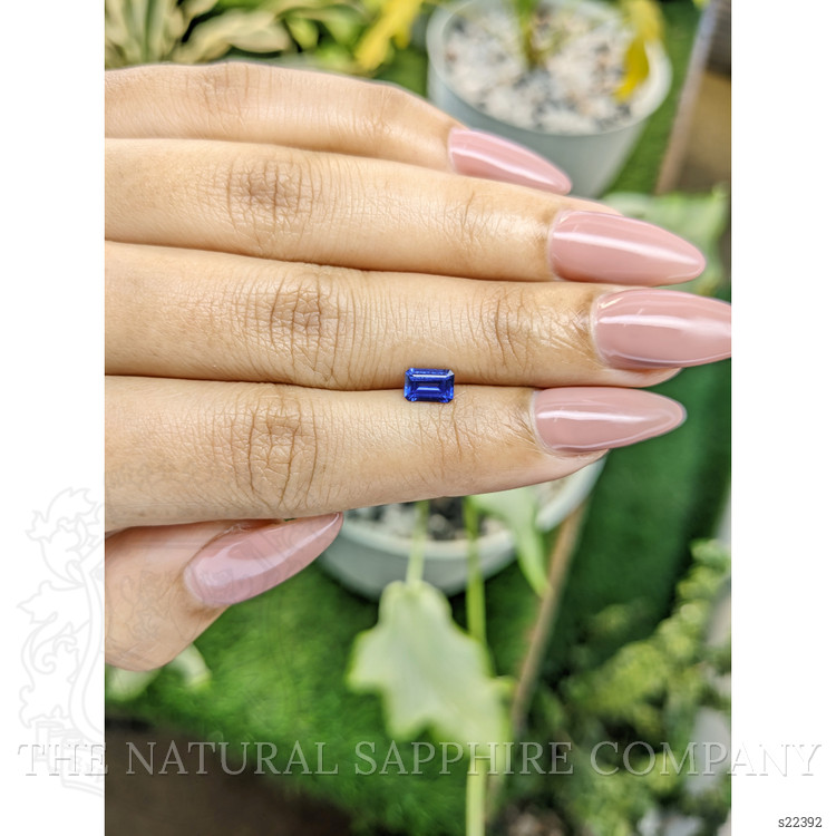 0.72 Ct. Blue Sapphire from Ceylon (Sri Lanka)