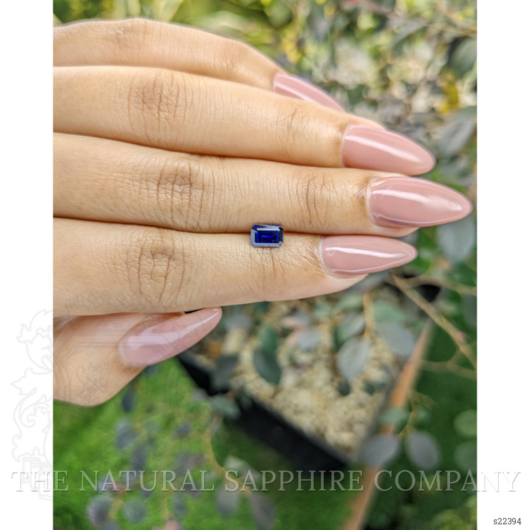 0.75 Ct. Blue Sapphire from Ceylon (Sri Lanka)