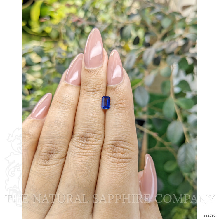 0.58 Ct. Blue Sapphire from Ceylon (Sri Lanka)