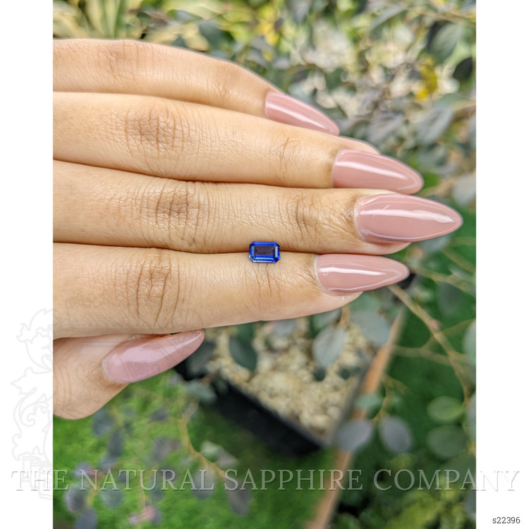 0.58 Ct. Blue Sapphire from Ceylon (Sri Lanka)