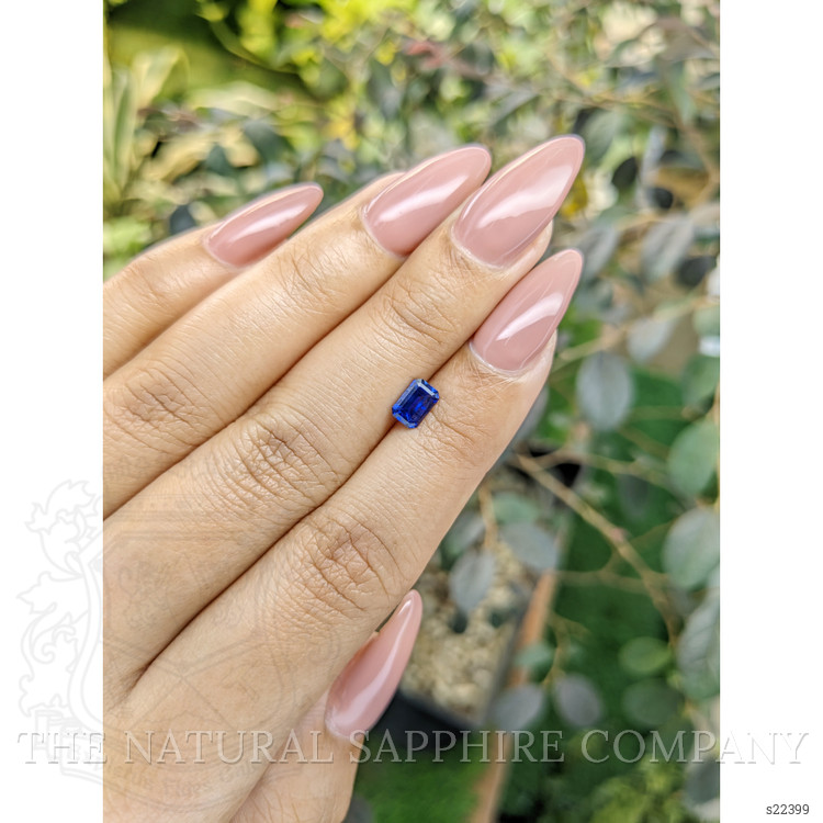 0.71 Ct. Blue Sapphire from Ceylon (Sri Lanka)