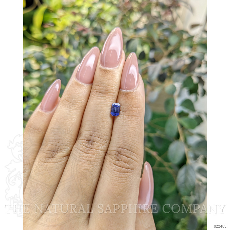 0.76 Ct. Blue Sapphire from Ceylon (Sri Lanka)