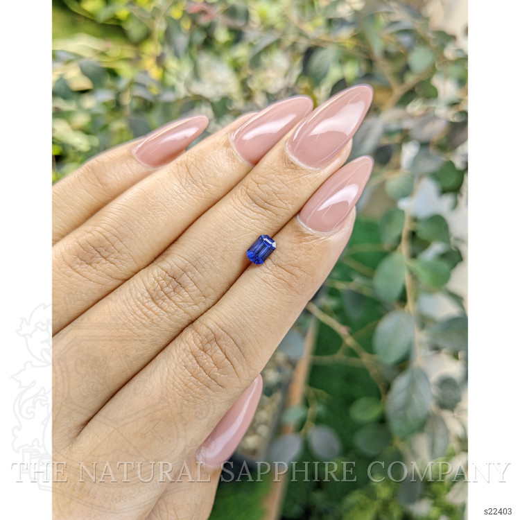 0.76 Ct. Blue Sapphire from Ceylon (Sri Lanka)