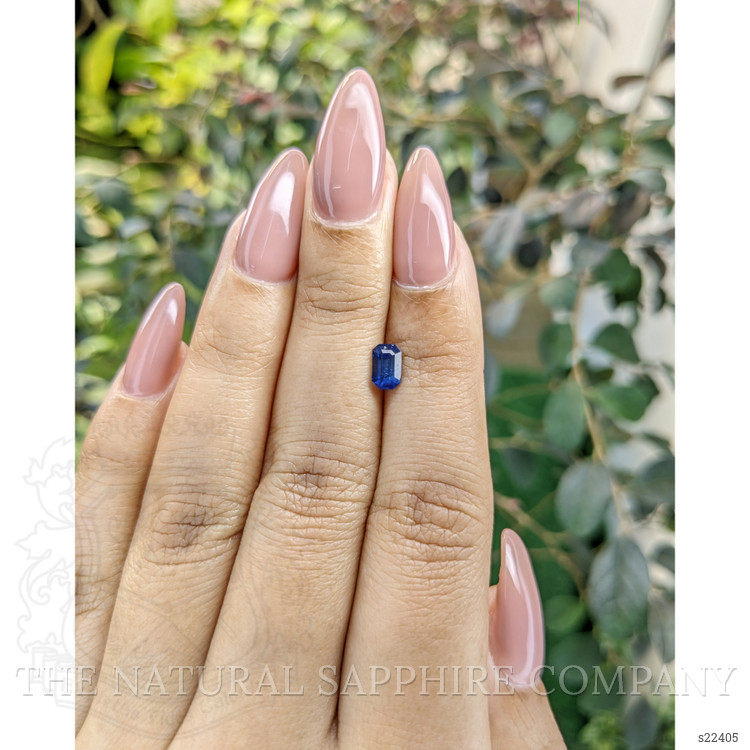 0.79 Ct. Blue Sapphire from Ceylon (Sri Lanka)