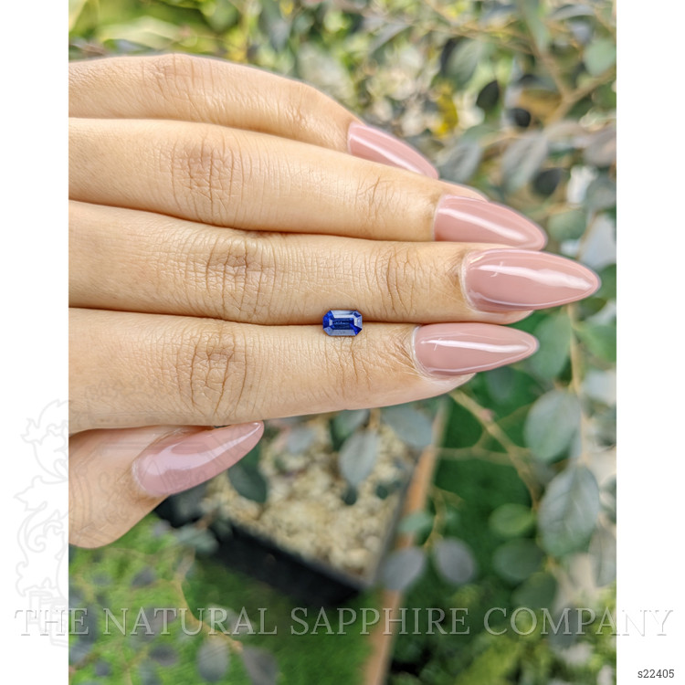 0.79 Ct. Blue Sapphire from Ceylon (Sri Lanka)