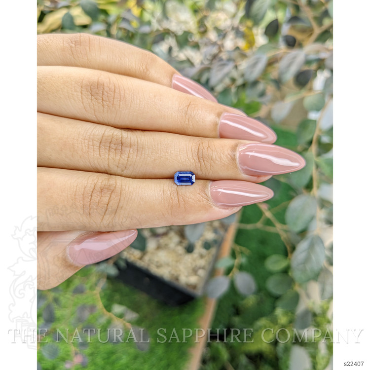 0.72 Ct. Blue Sapphire from Ceylon (Sri Lanka)