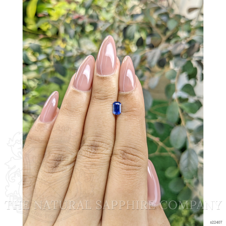 0.72 Ct. Blue Sapphire from Ceylon (Sri Lanka)