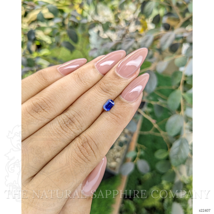 0.72 Ct. Blue Sapphire from Ceylon (Sri Lanka)