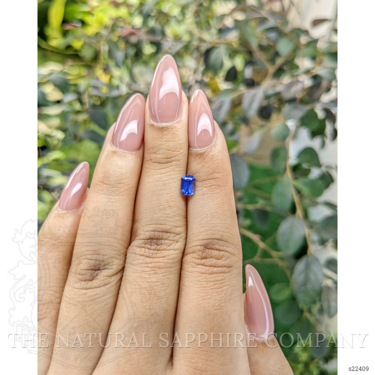 0.71 Ct. Blue Sapphire from Ceylon (Sri Lanka)