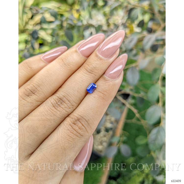 0.71 Ct. Blue Sapphire from Ceylon (Sri Lanka)