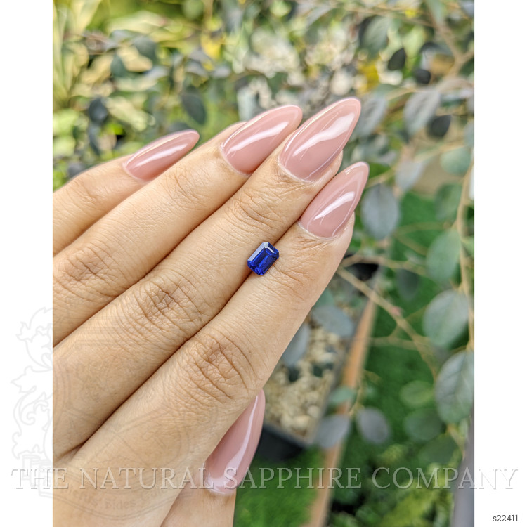 0.83 Ct. Blue Sapphire from Ceylon (Sri Lanka)