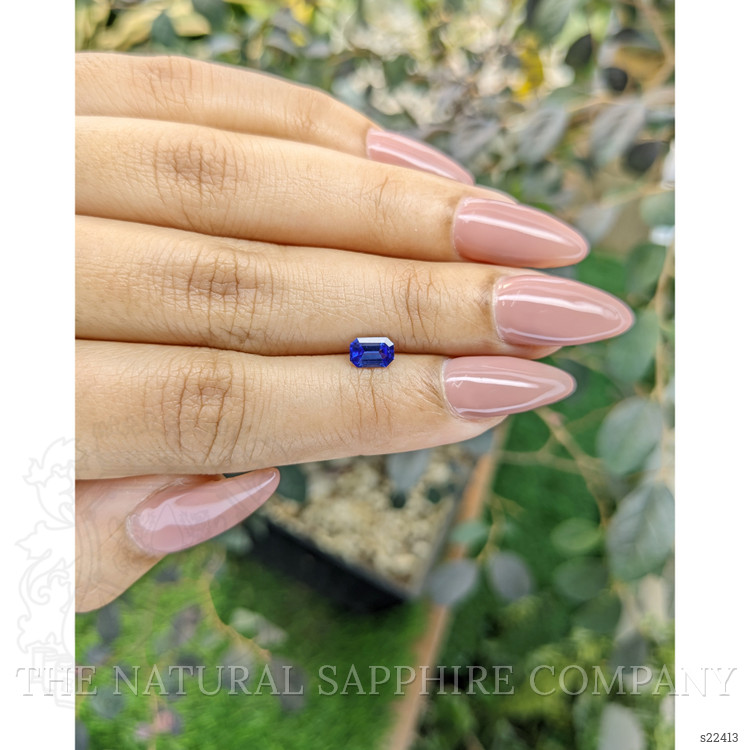 0.61 Ct. Blue Sapphire from Ceylon (Sri Lanka)
