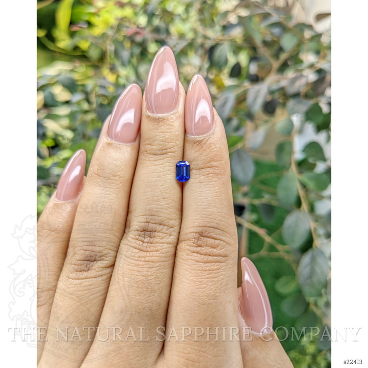 0.61 Ct. Blue Sapphire from Ceylon (Sri Lanka)