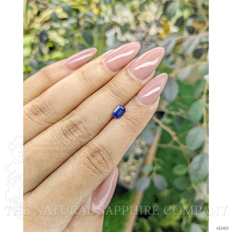 0.61 Ct. Blue Sapphire from Ceylon (Sri Lanka)