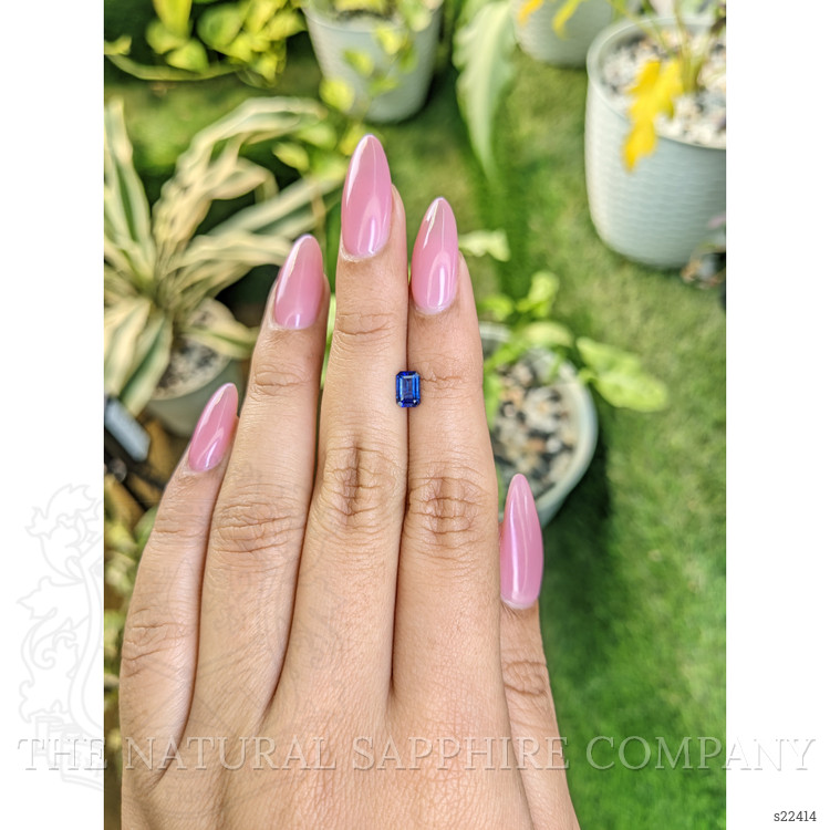 0.70 Ct. Blue Sapphire from Ceylon (Sri Lanka)