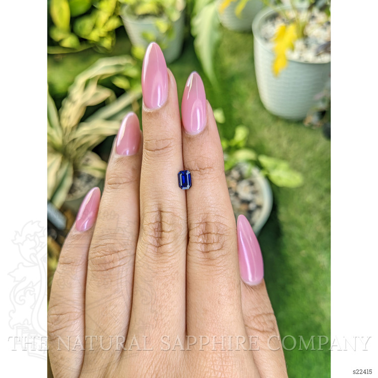 0.73 Ct. Blue Sapphire from Ceylon (Sri Lanka)