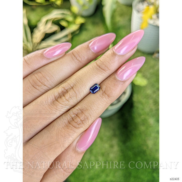 0.73 Ct. Blue Sapphire from Ceylon (Sri Lanka)