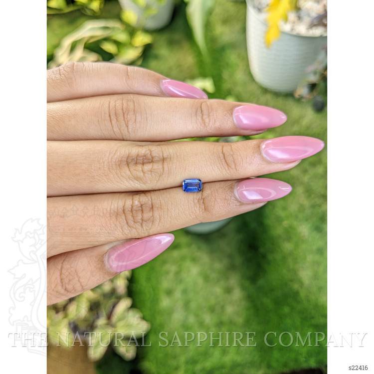 0.59 Ct. Blue Sapphire from Ceylon (Sri Lanka)