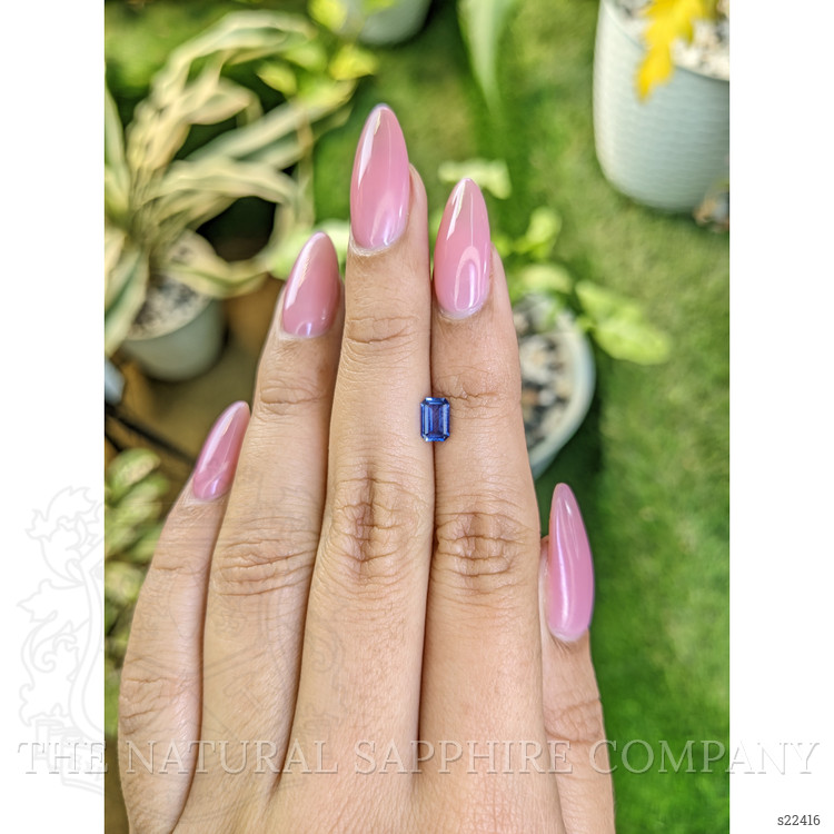 0.59 Ct. Blue Sapphire from Ceylon (Sri Lanka)