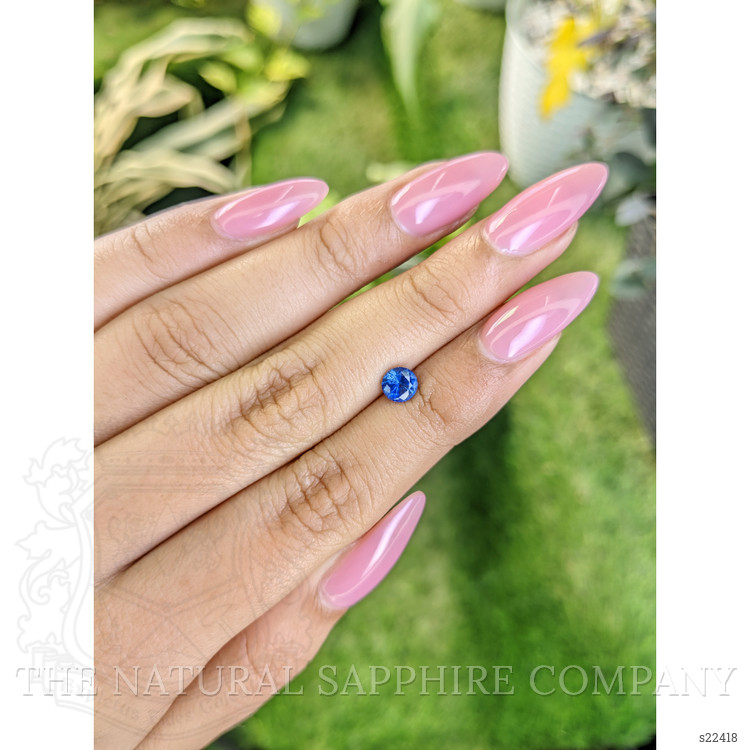 0.80 Ct. Blue Sapphire from Ceylon (Sri Lanka)