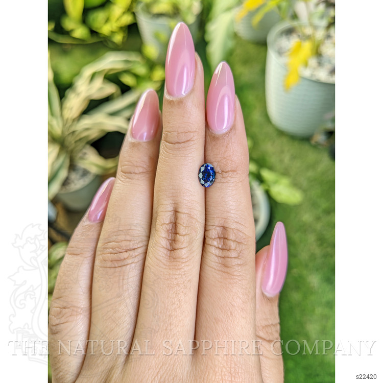 0.95 Ct. Blue Sapphire from Ceylon (Sri Lanka)