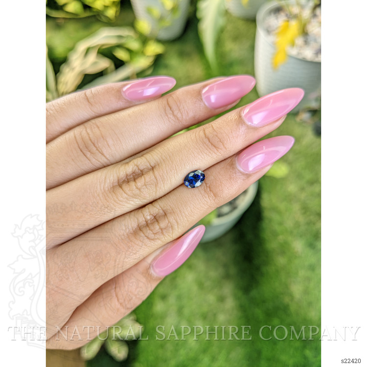 0.95 Ct. Blue Sapphire from Ceylon (Sri Lanka)