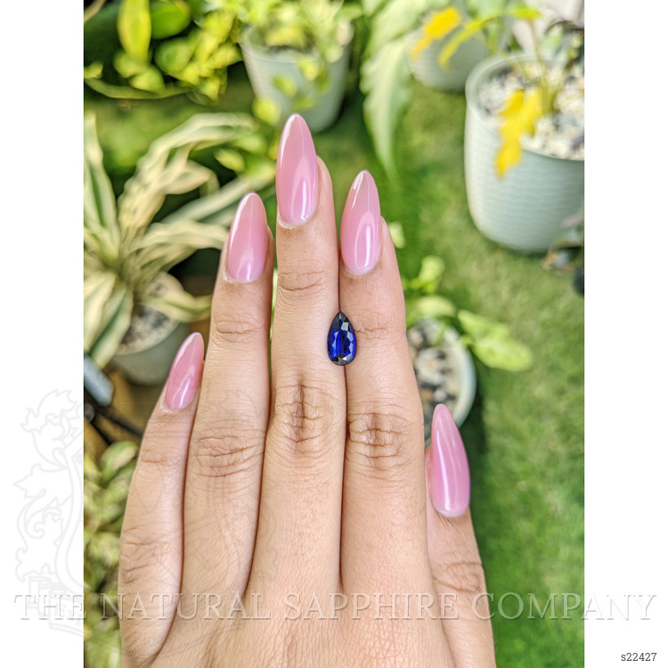 2.05 Ct. Blue Sapphire from Ceylon (Sri Lanka)