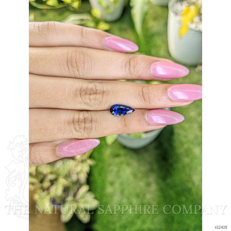 2.20 Ct. Blue Sapphire from Ceylon (Sri Lanka)