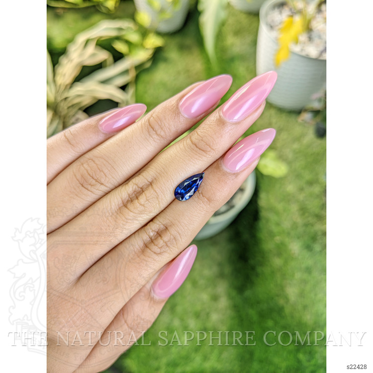 2.20 Ct. Blue Sapphire from Ceylon (Sri Lanka)