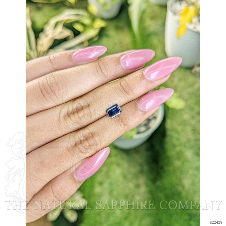 0.99 Ct. Blue Sapphire from Ceylon (Sri Lanka)