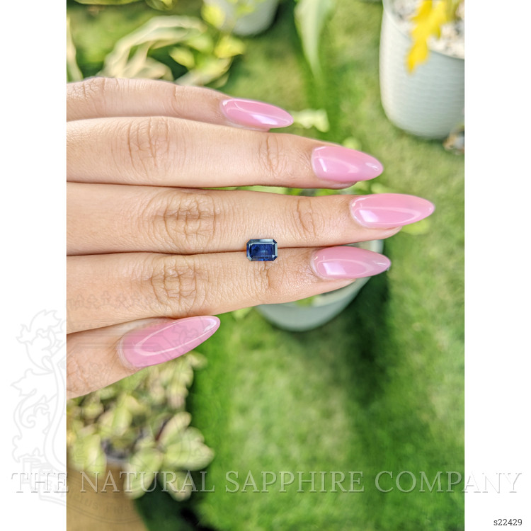 0.99 Ct. Blue Sapphire from Ceylon (Sri Lanka)