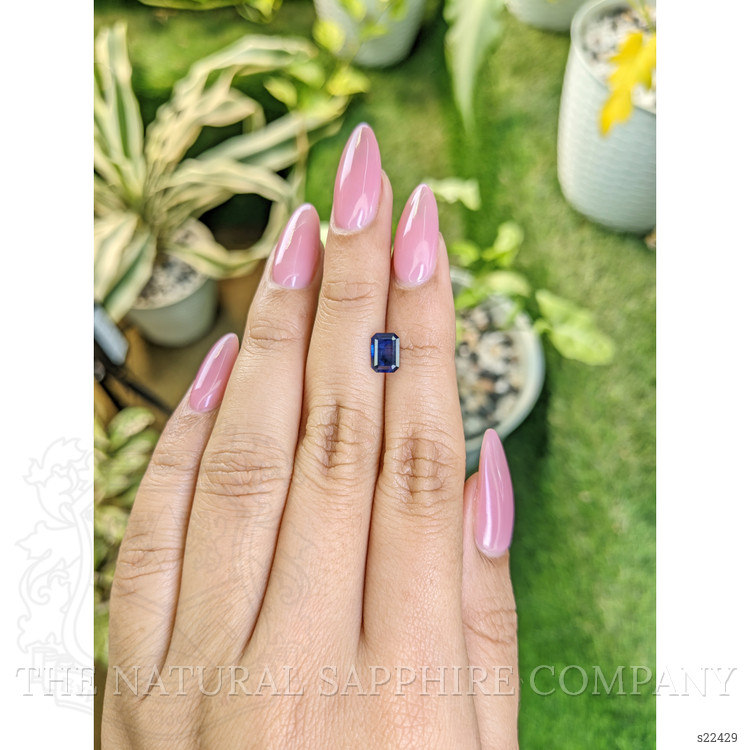 0.99 Ct. Blue Sapphire from Ceylon (Sri Lanka)
