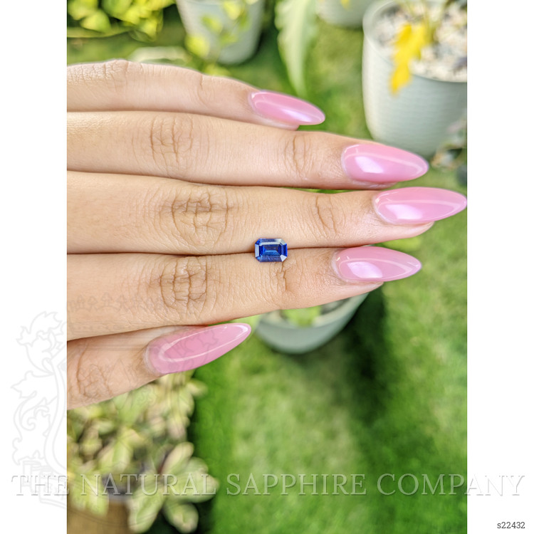 0.94 Ct. Blue Sapphire from Ceylon (Sri Lanka)